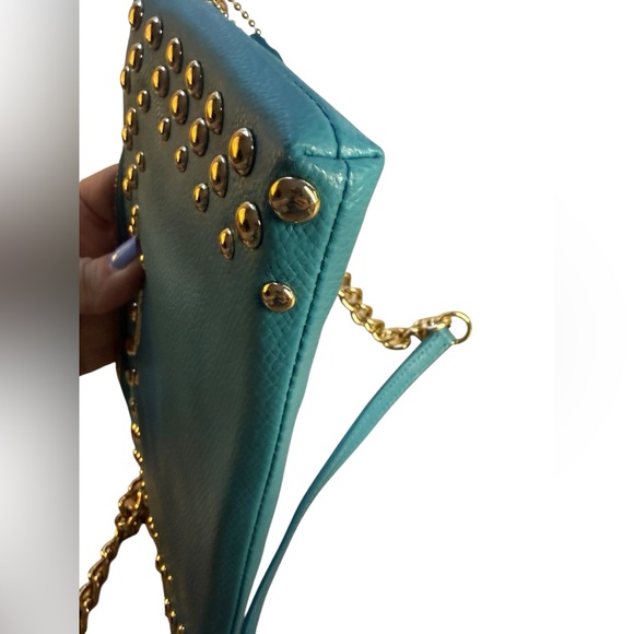 Coach Quinn Crossbody Bag (Style: F53140) in Cadet Blue - Picture 9 of 10